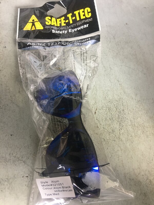 Safe-T-Tec Safety Glasses Blue