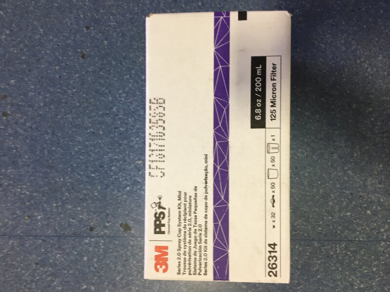 3M PPS 26752 Spray Cup System 200ml 125mic/50