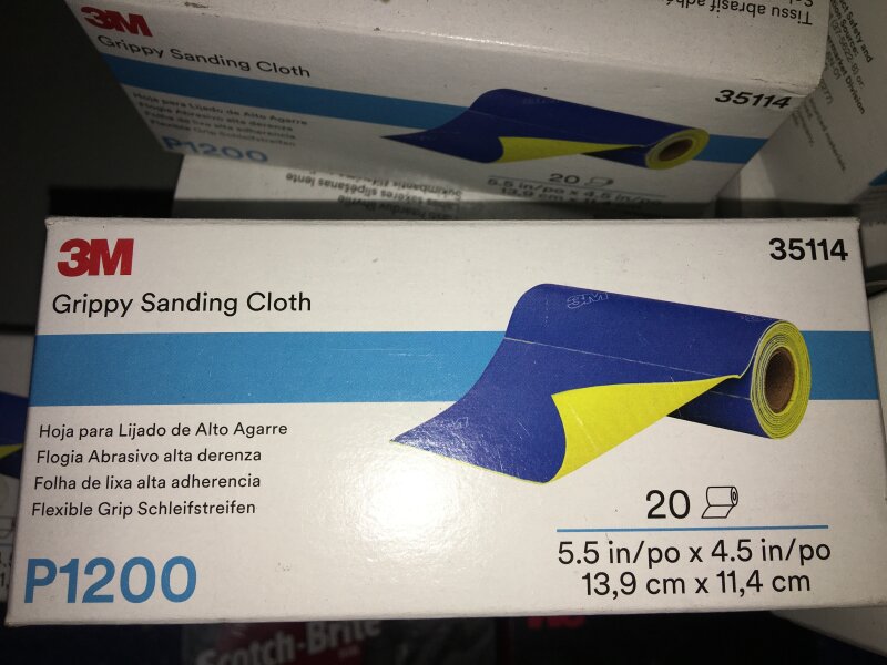 3M Grippy Sanding Cloth P1200 140mm X 114mm