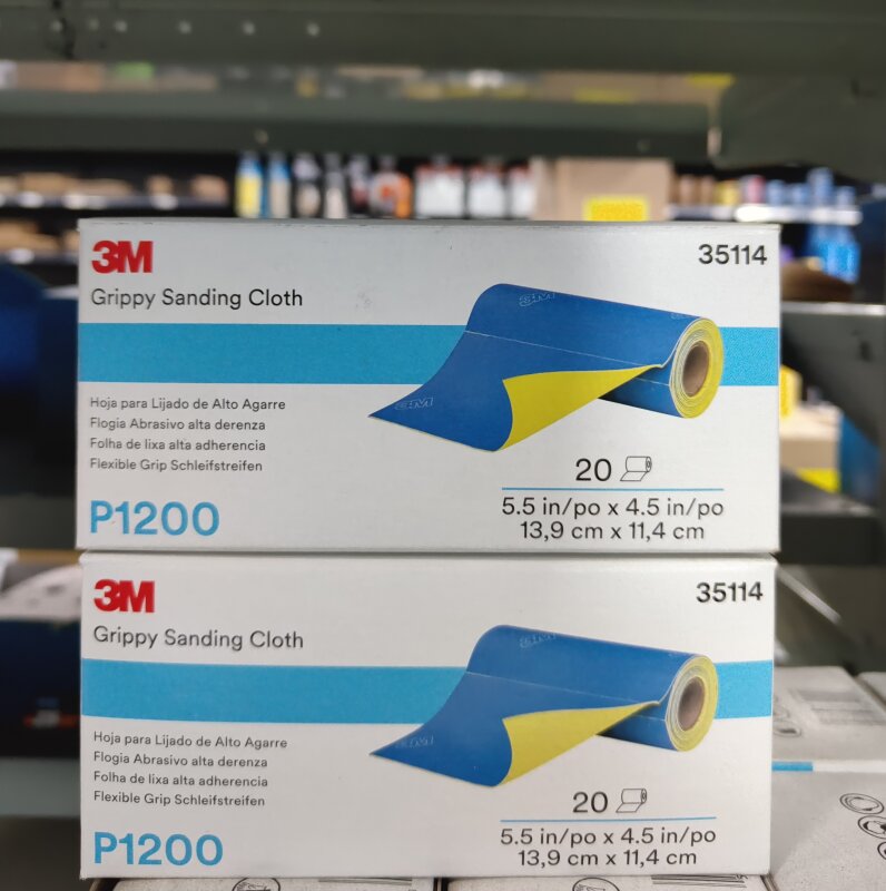 3M Grippy Sanding Cloth P1200 140mm X 114mm