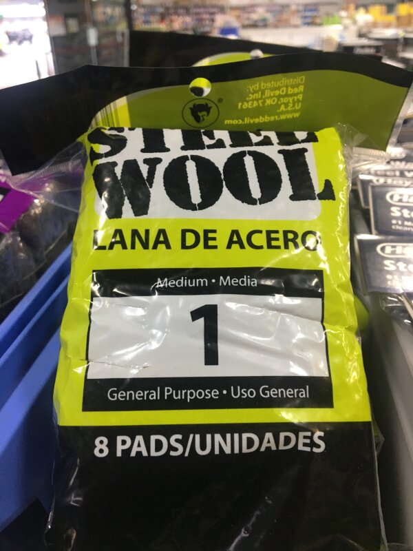 PA Steel Wool Pads - #1 8pk
