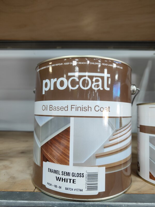 Procoat Enamel Semi Gloss White OB 4L