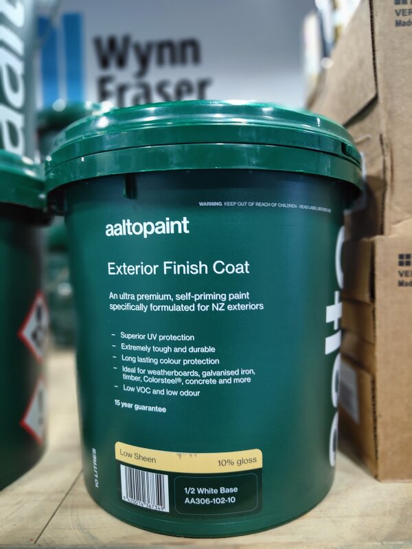 Aalto Ultra Premium Exterior Low Sheen 1/2 White Base 10L