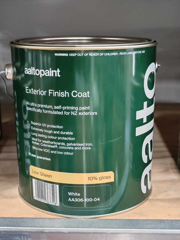 Aalto Ultra Premium Exterior Low Sheen White 4L