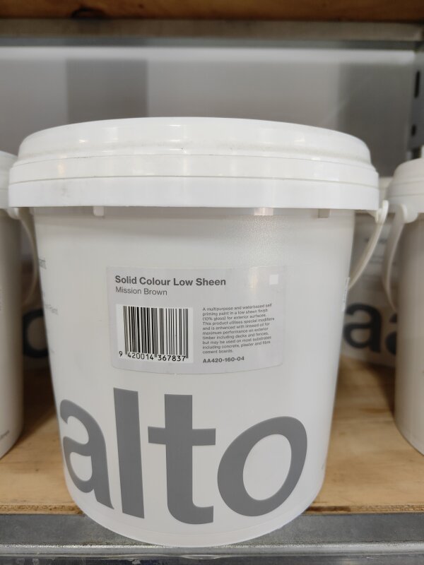 Aalto Exterior Solid Colour Low Sheen Mission Brown 4L