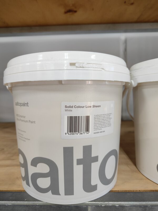 Aalto Ultra Premium Exterior Solid Colour Low Sheen White 4L
