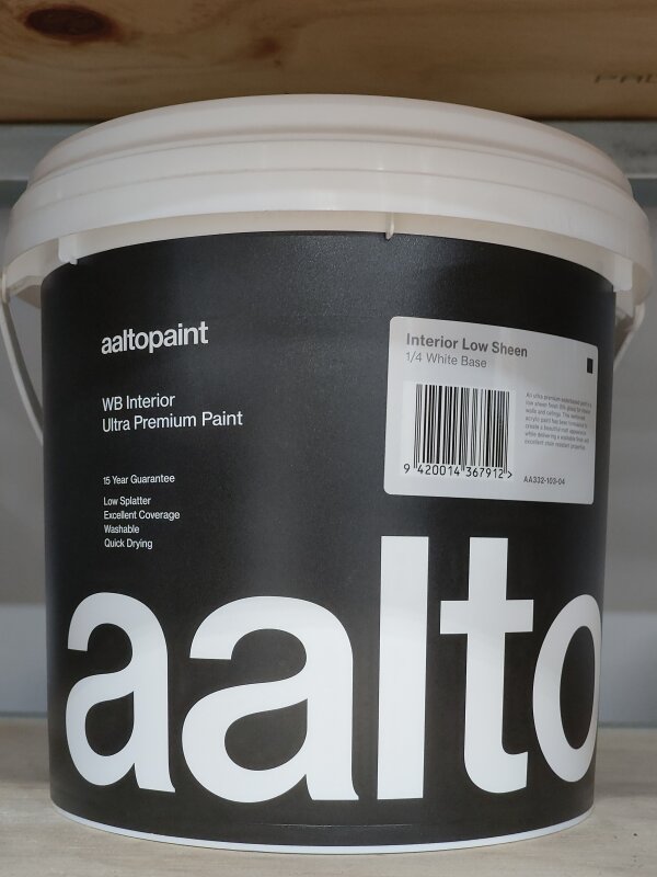 Aalto Ultra Premium Interior Low Sheen 1/4 White Base 4L