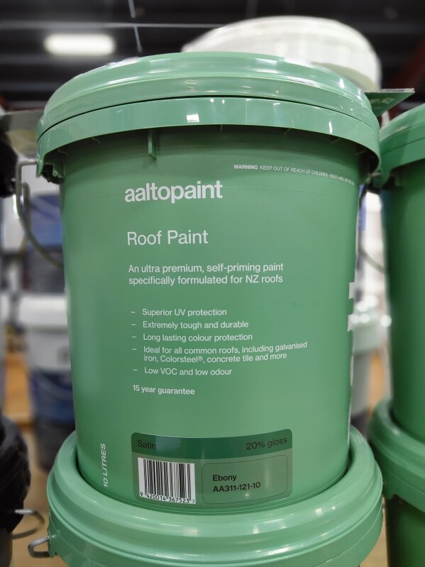 Aalto Ultra Premium Roof Paint Ebony 10L