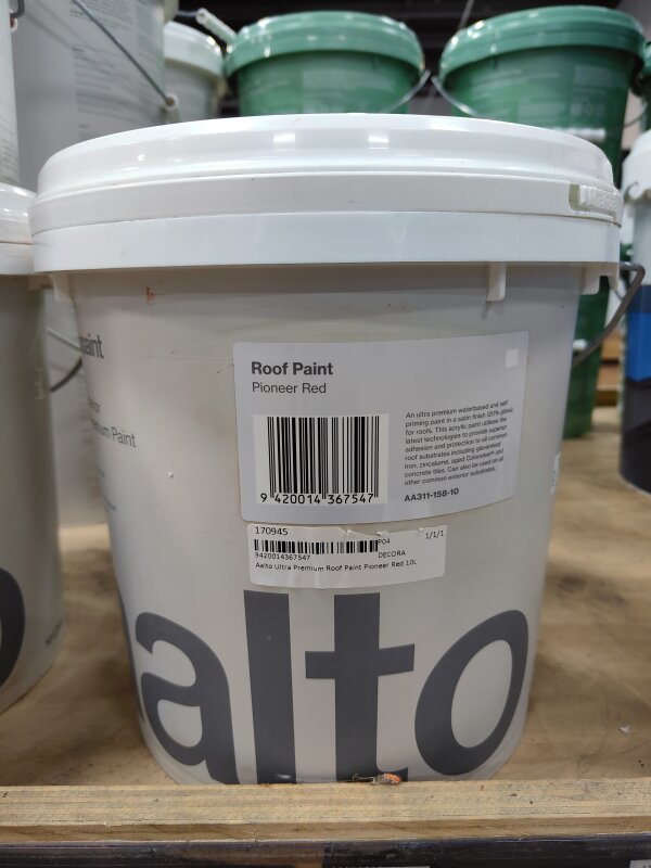 Aalto Ultra Premium Roof Paint Pioneer Red 10L