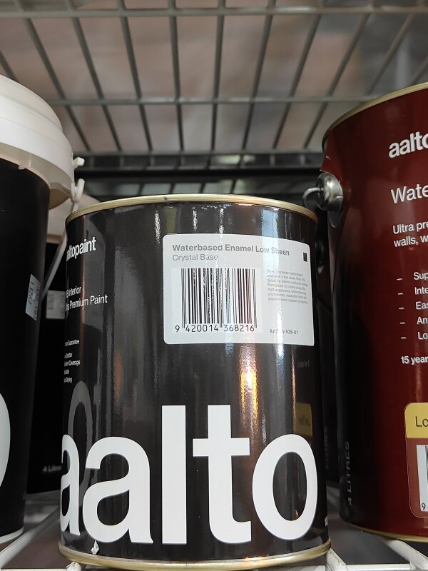Aalto Ultra Premium Waterbased Enamel Low Sheen Crystal 1L