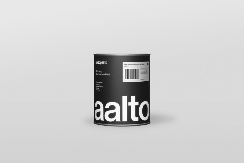 Aalto Ultra Premium Waterbased Enamel Low Sheen White 1L