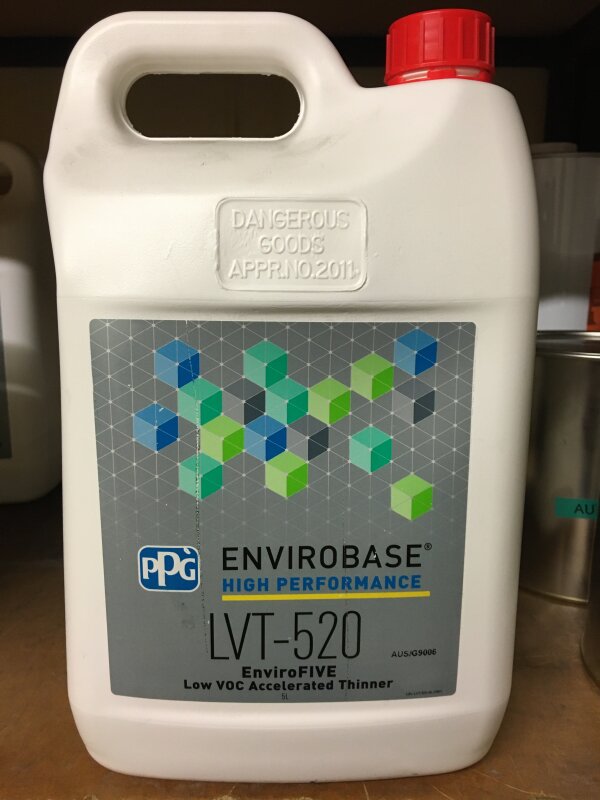 ENVIROBASE LOW VOC ENVIROFIVE ACCELERATED THINNER LVT-520/5L