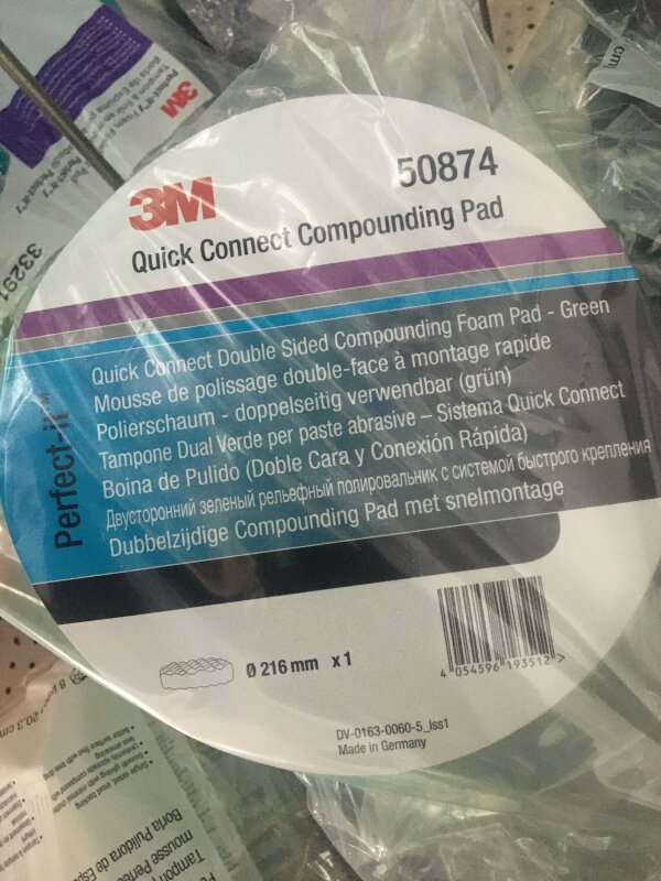 3M Green 150MM Compound Pad QC