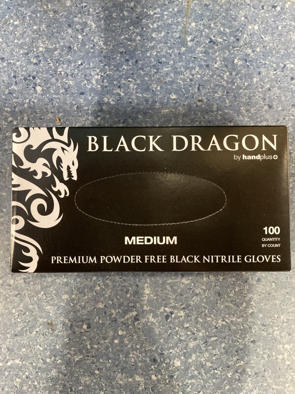 Black Dragon Nitrile Gloves M