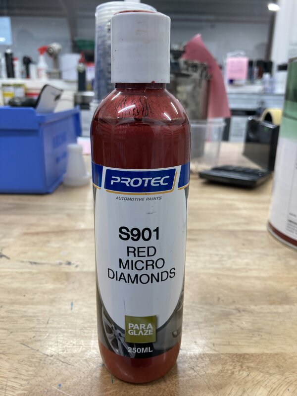 PARAGLAZE S901 RED MICRO DIAMONDS 250ML