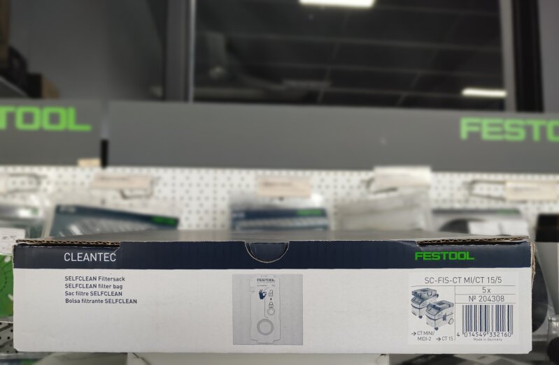 FE FESTOOL CT 15/Midi Filter Bag Box5 204308