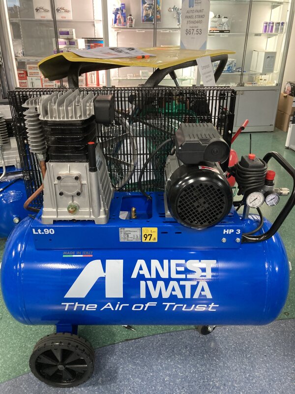 IWATA COMP 3HP 13.7CFM/390LPM 90L