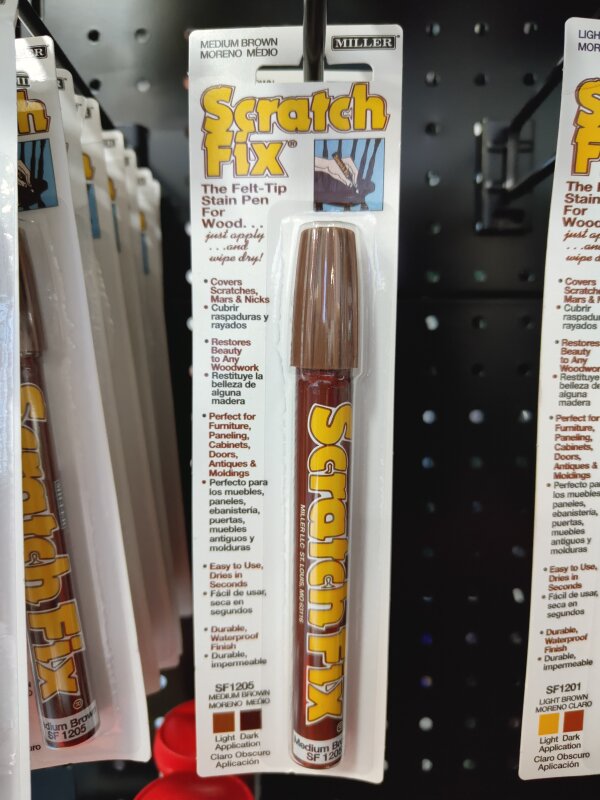 Scratch Fix Pen Black Brown