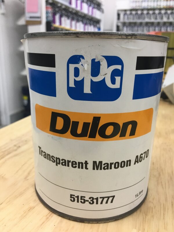 DULON TINTER A670 Transpnt Maroon 1L