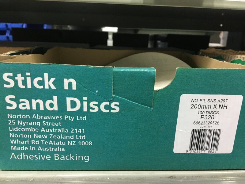 NO Stick'n'Sand Disc 200mm P320