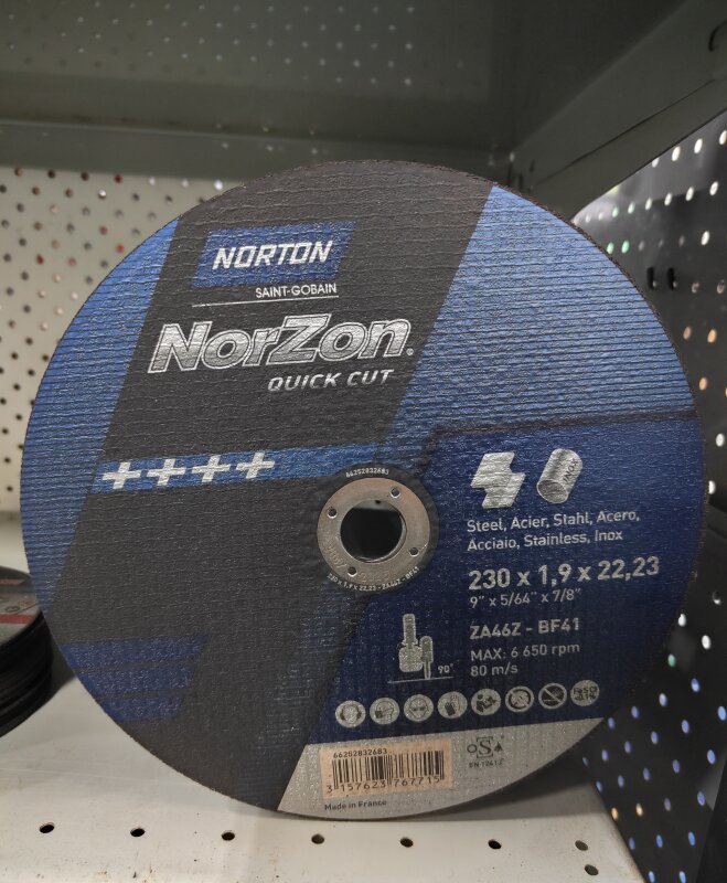 NO Metal Cut Off Wheel 230x1.9x22