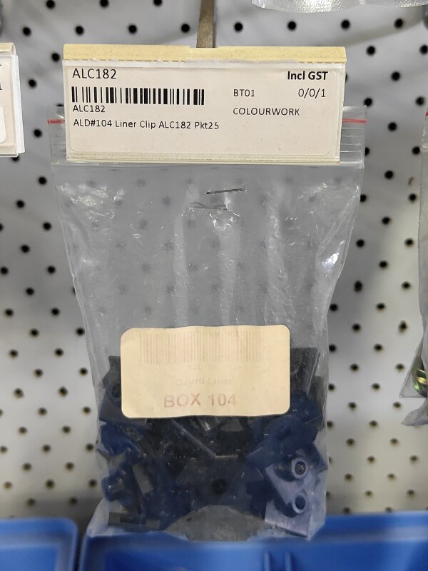 ALD#104 Liner Clip ALC182 Pkt25