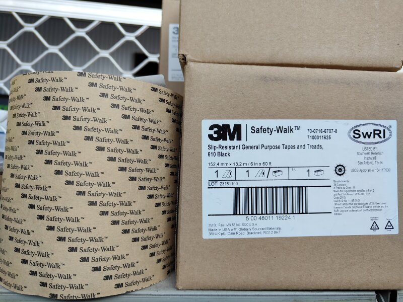 3M Safety Walk 610 152mm Black  18.3mtr (Sold by Meter)