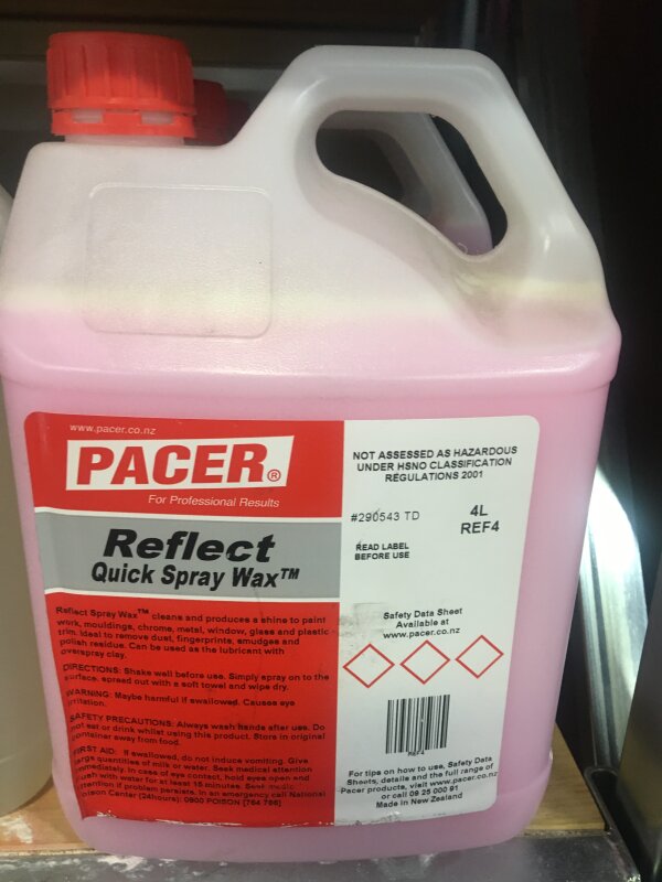 CC Pacer Reflect Spray Wax 4L