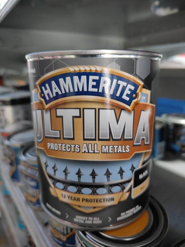 HM HAMMERITE ULTIMA MATT BLACK 750ML