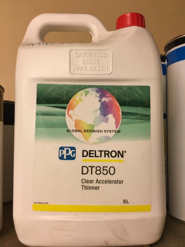 DELTRON DT850 CLEAR ACCELERATOR THINNER / 5L