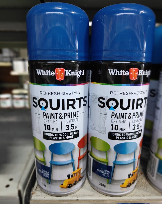 White Knight Squirts Midnight Blue 310gm