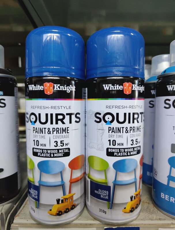 White Knight Squirts Midnight Blue 310gm