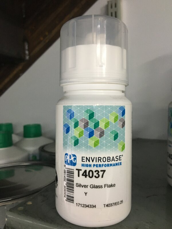 ENVIROBASE T4037 SILVER GLASS FLAKE 250ML