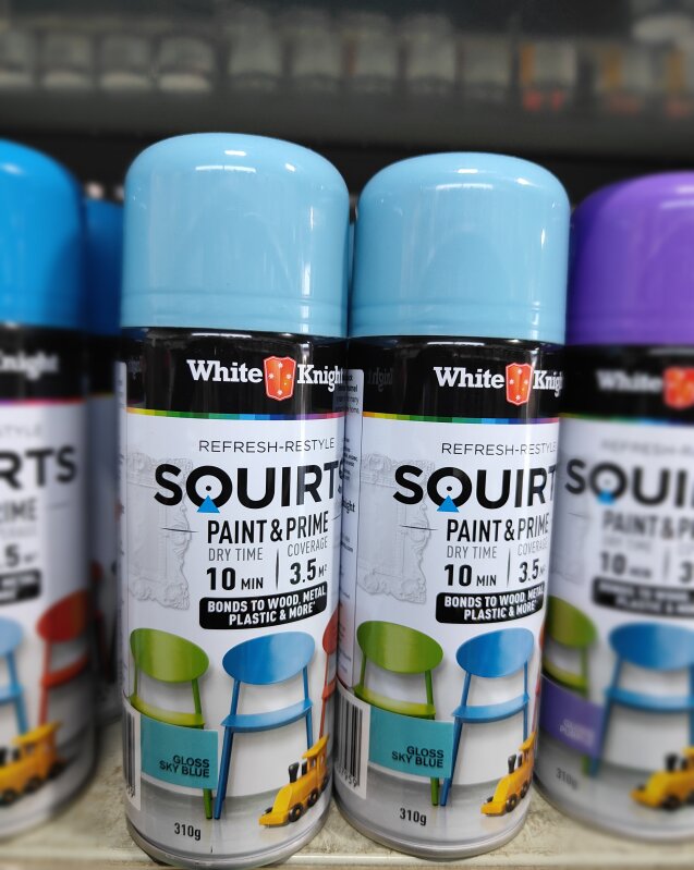 White Knight Squirts Sky Blue 310gm