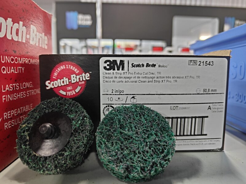 3M Roloc 50mm Clean Strip Disc Green