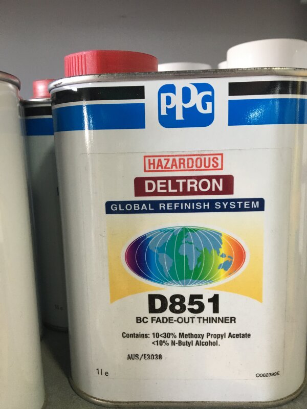 PG Deltron BC D851 -Fadeout Thinner 1L