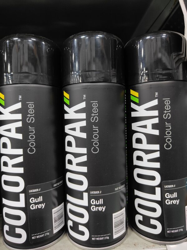COLOUR STEEL GULL GREY AEROSOL