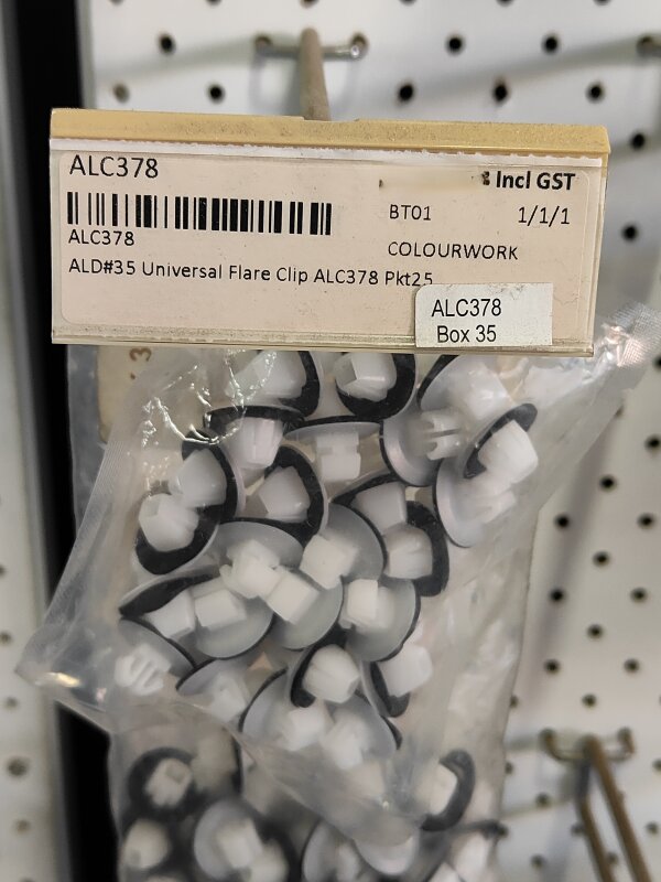 ALD#35 Universal Flare Clip ALC378 Pkt25