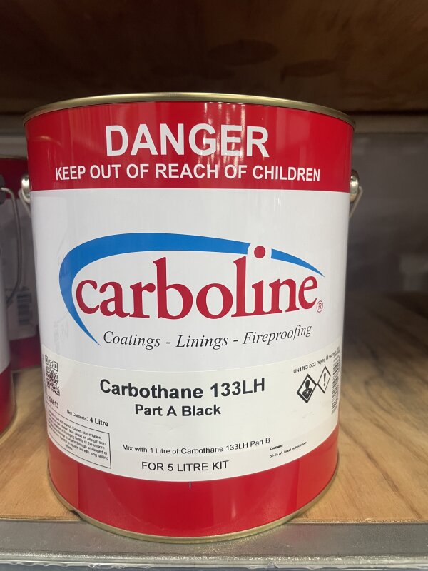 CARBOTHANE 133LH BLACK PART A 4L