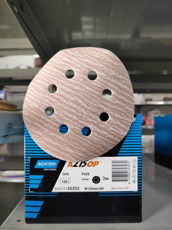 NO-FIL SPEED-GRIP DISCS A275 125MM 8H P320