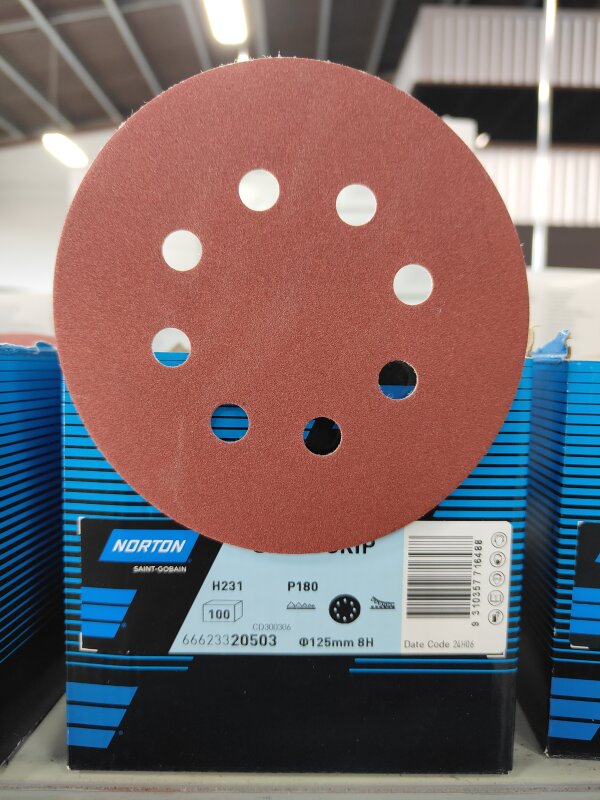 ADALOX SPEED-GRIP DISCS 125MM 8H P180 RED