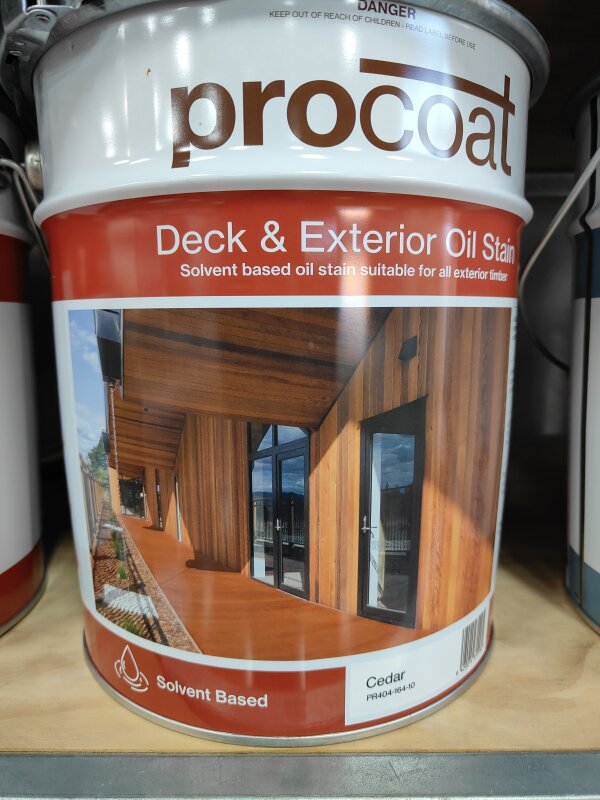 Procoat OB Deck & Exterior Oil Stain Natural Cedar 10L