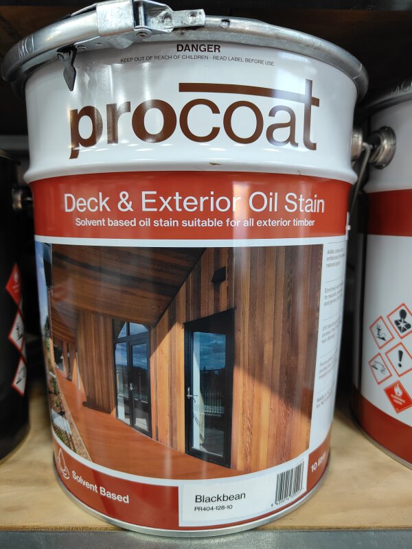Procoat OB Deck & Exterior Oil Stain Blackbean 10L