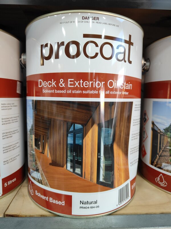 Procoat OB Deck & Exterior Oil Stain Natural 5L