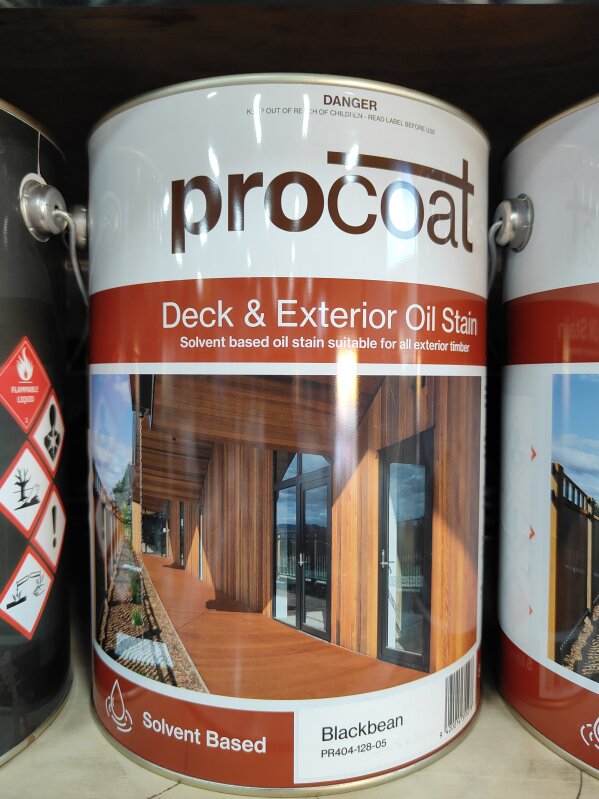 Procoat OB Deck & Exterior Oil Stain Blackbean 5L