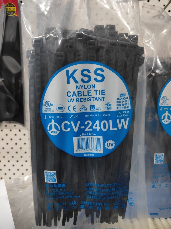 HO Cable Ties - 240x7.6mm Pack 100
