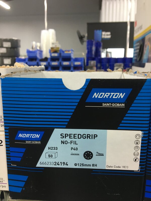 NO Speedgrip Discs 125mm P40 8H H233 White