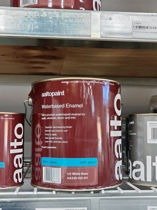 Aalto Ultra Premium Waterbased Enamel SemiGloss 1/2 White 4L