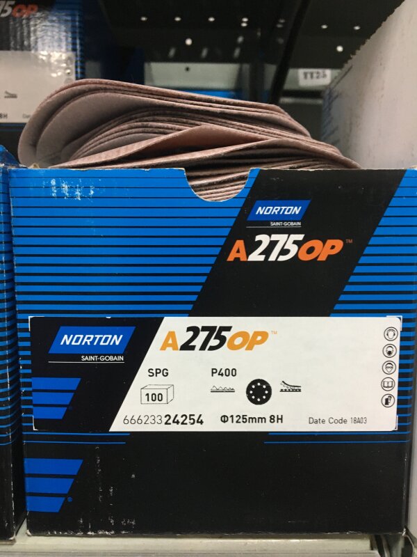 NO-FIL SPEED-GRIP A275 DISCS 125MM X 8H P400