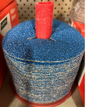 3M 581C Fibre Discs - 180mm P36 Blue